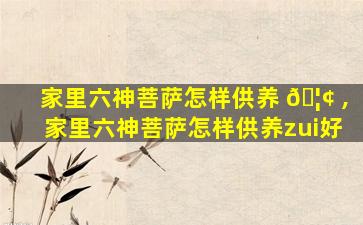 家里六神菩萨怎样供养 🦢 ,家里六神菩萨怎样供养zui
好